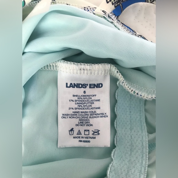 Lands End Floral One Piece Bathing Suit - Picture 6 of 6